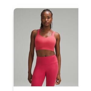 lululemon Like a Cloud Longline Bra Light Support Vintage Rose Size 10